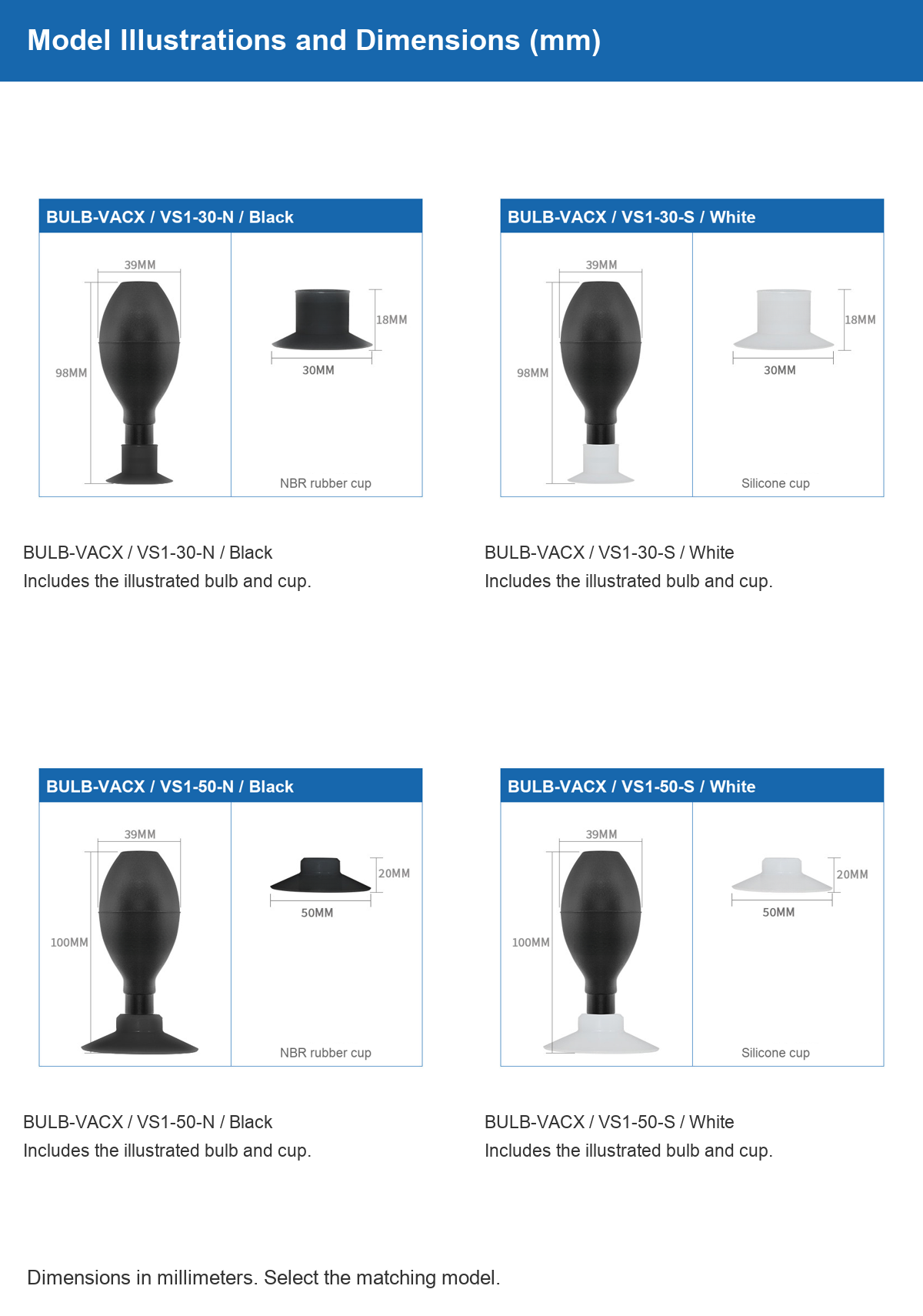 BULB-VAC vacuum pickup bulb 11 models 29 32