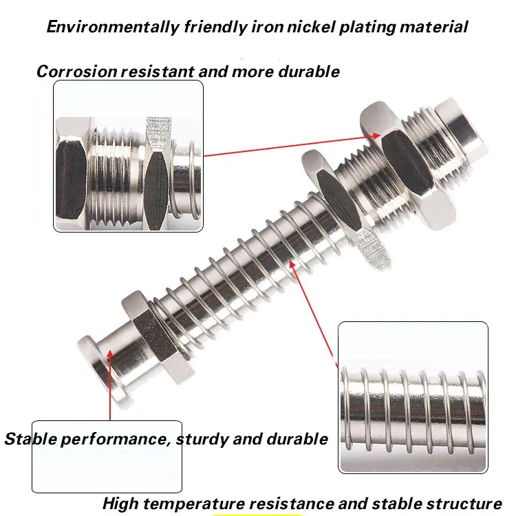 Mechanical arm suction cup hardware bracket big head vacuum suction cup hardware support rod tail intake side intake bracket-BOLTTE