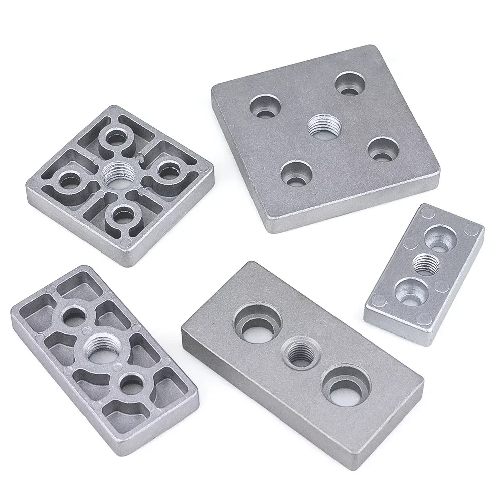 4PCS Aluminum Alloy End Connection Plate 3060 4080 4590 6060 8080 Caster Adjustable Levelling Feet Support aluminium profile