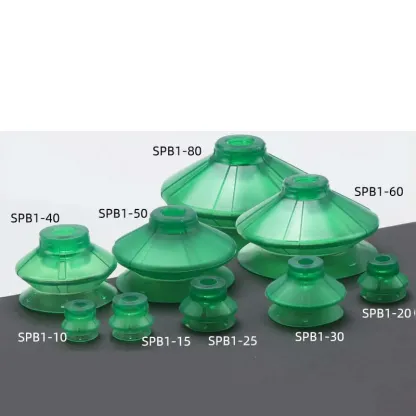 Pneumatic Ripple Vacuum Suction Cup SPB1-10 20 25 30 Large Power Green Silicone Sucker Injection Molding Robot Automation Tools-BOLTTE