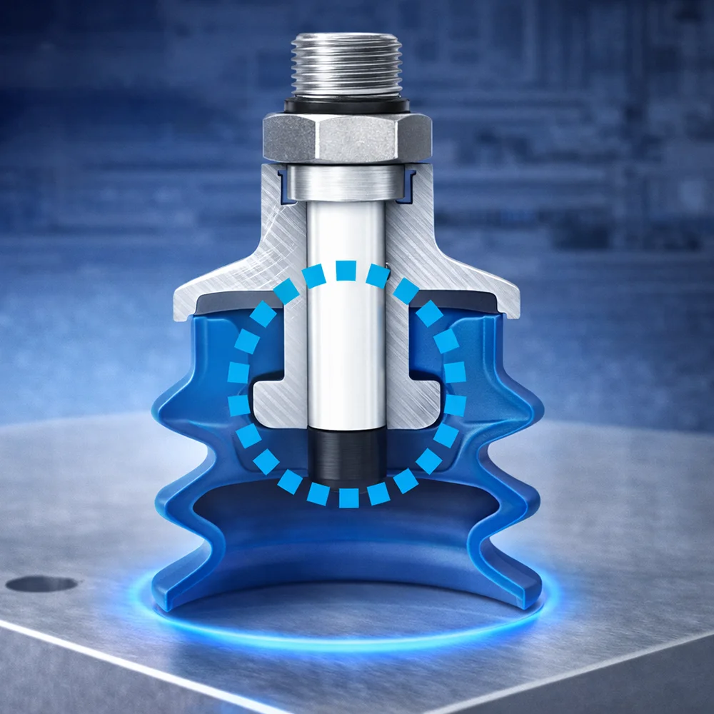 10PCS Pneumatic Vacuum Sucker FG Series with Fittings M5/G1/8 /G1/4 Silicone Suction Cup Injection Molding Machine Accessories-BOLTTE