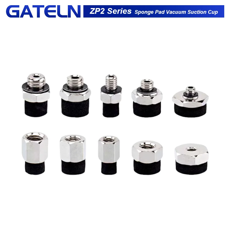 ZP2series sponge vacuum pad, ZP2-T04S-A3, zp2-T06S-A5,ZP2-T08S-A5, ZP2-T10S-B5,A external thread connection, B internal thread-BOLTTE