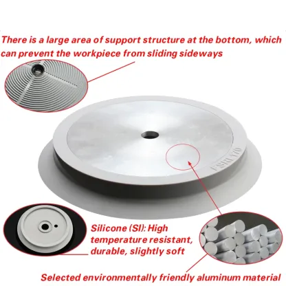 Vacuum suction cup industrial robotic arm suction cup single-layer170 230 290mm silicone strong heavy-duty pneumatic suction cup-BOLTTE