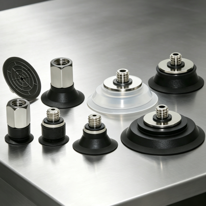 ZP2-TB Flat Vacuum Suction Cups with Mounting Fittings