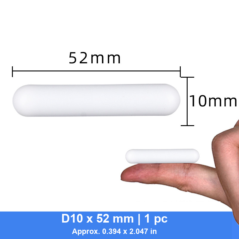 Cylindrical PTFE Magnetic Stir Bars, D10-D15, 26-55 mm