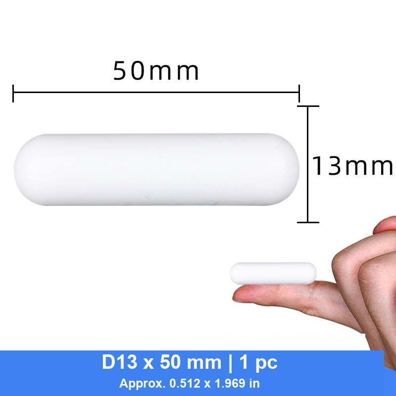 Cylindrical PTFE Magnetic Stir Bars, D10-D15, 26-55 mm