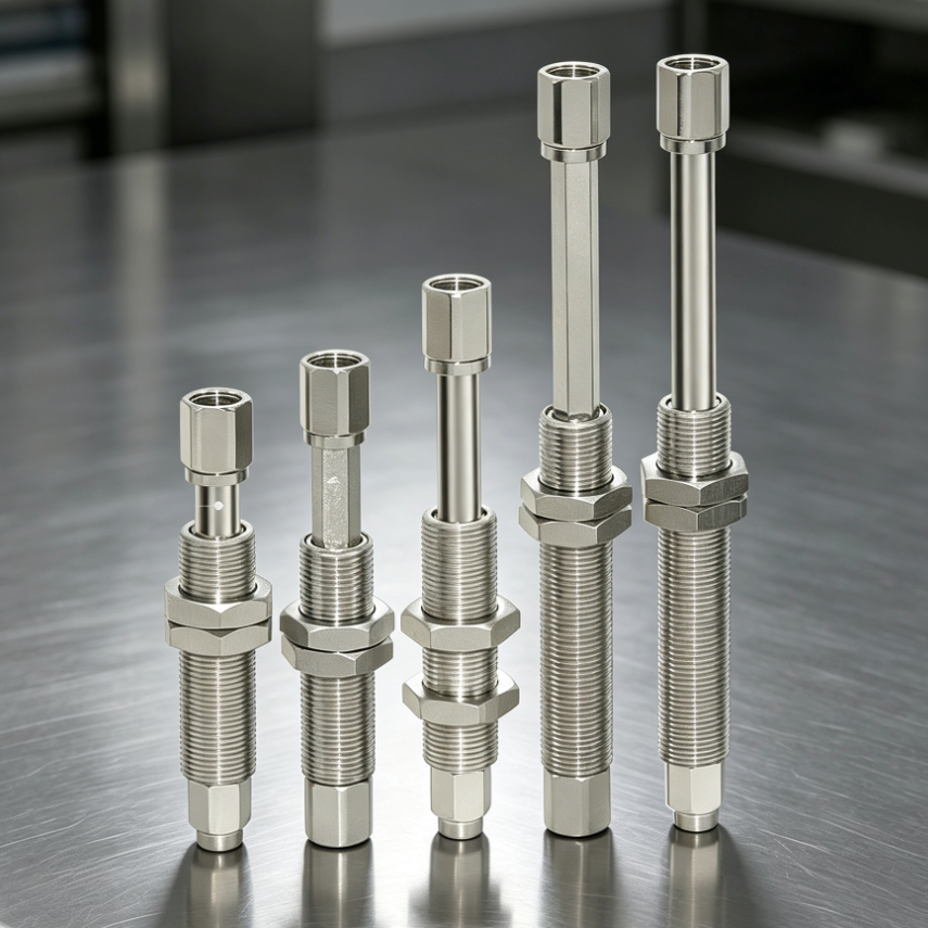 A-PB3J / A-PB3K Spring-Loaded Vacuum Cup Buffer Mounts, 10-50 mm