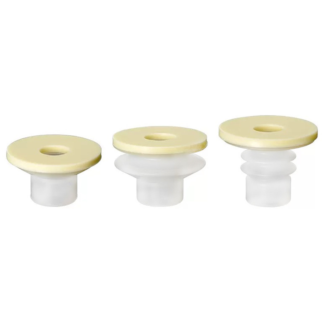 High-Gloss Non-Marking Silicone Vacuum Cups, Single/Double/Triple-Layer, 8-50 mm