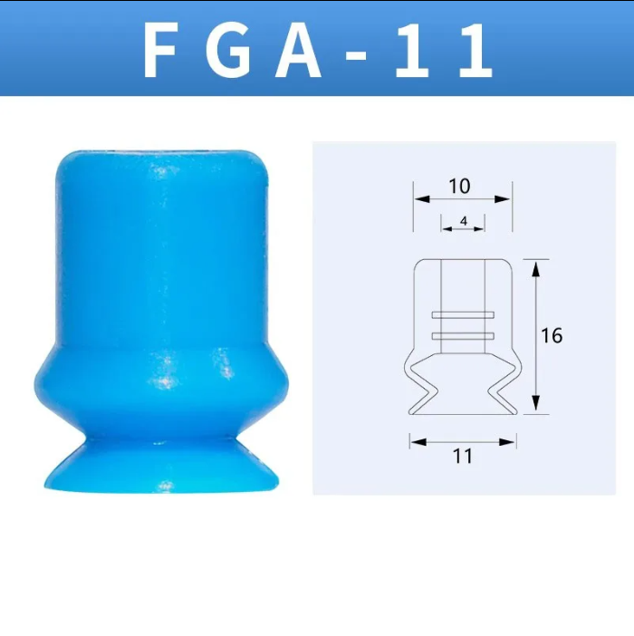 5pcs FGA Series Vacuum Suction Cups, corrugated vacuum suction cup nozzle FGA11/14/16/20/22/25/33/43/53/78-BOLTTE