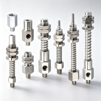 PT/PY Threaded Vacuum Cup Holder Fittings — M10–M14
