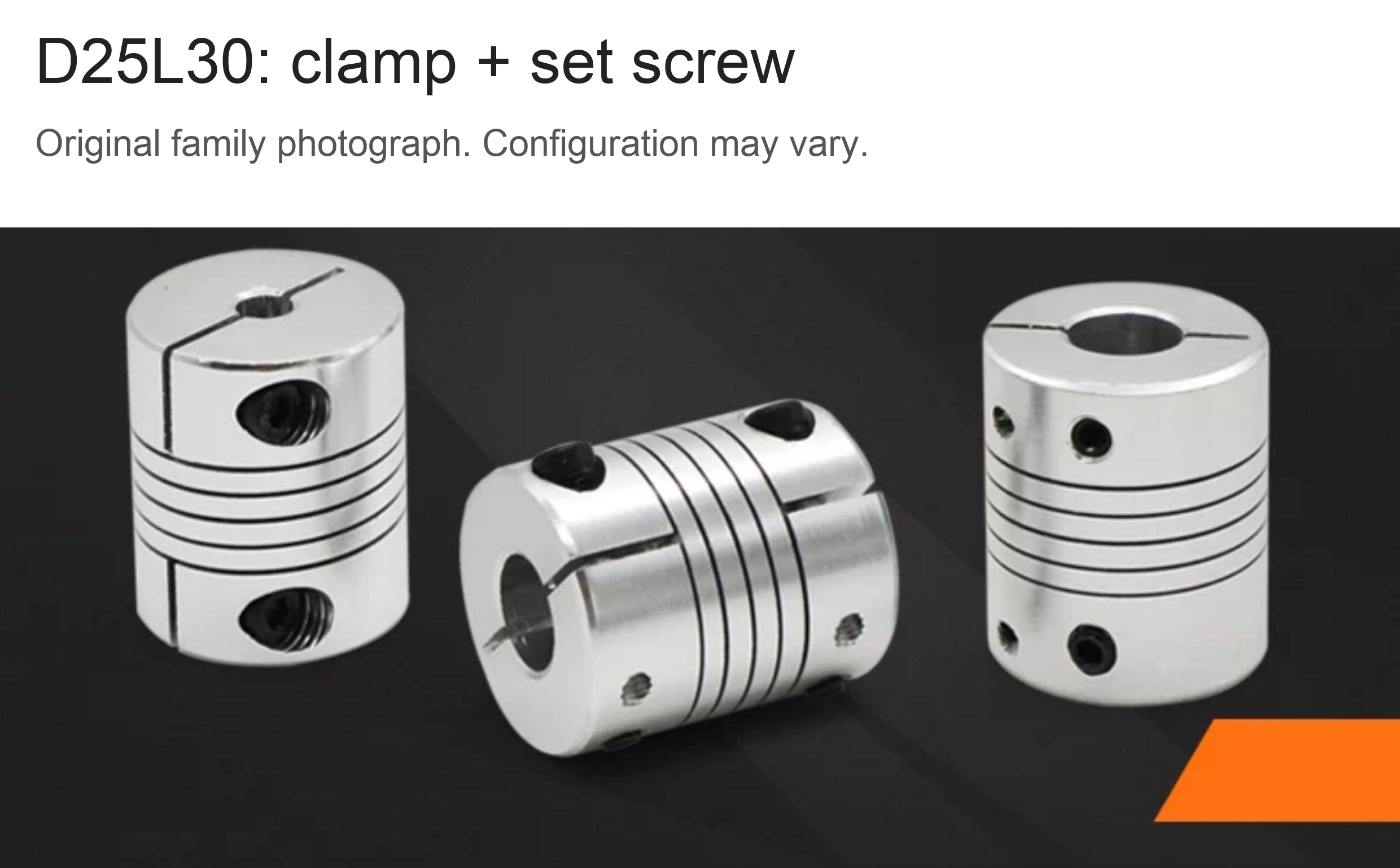 D25L30 coupling construction 1: original product photograph in English