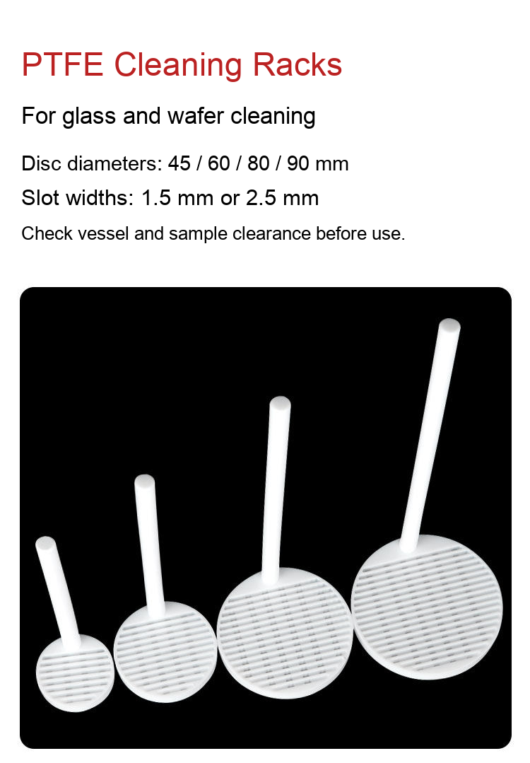 PTFE cleaning rack original detail 1: original product photograph in English