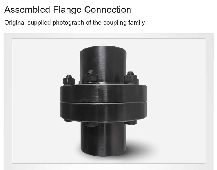 GY GYS GYH original flange coupling detail 3: original product photograph in English