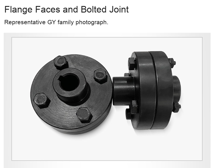 GY GYS GYH original flange coupling detail 4: original product photograph in English