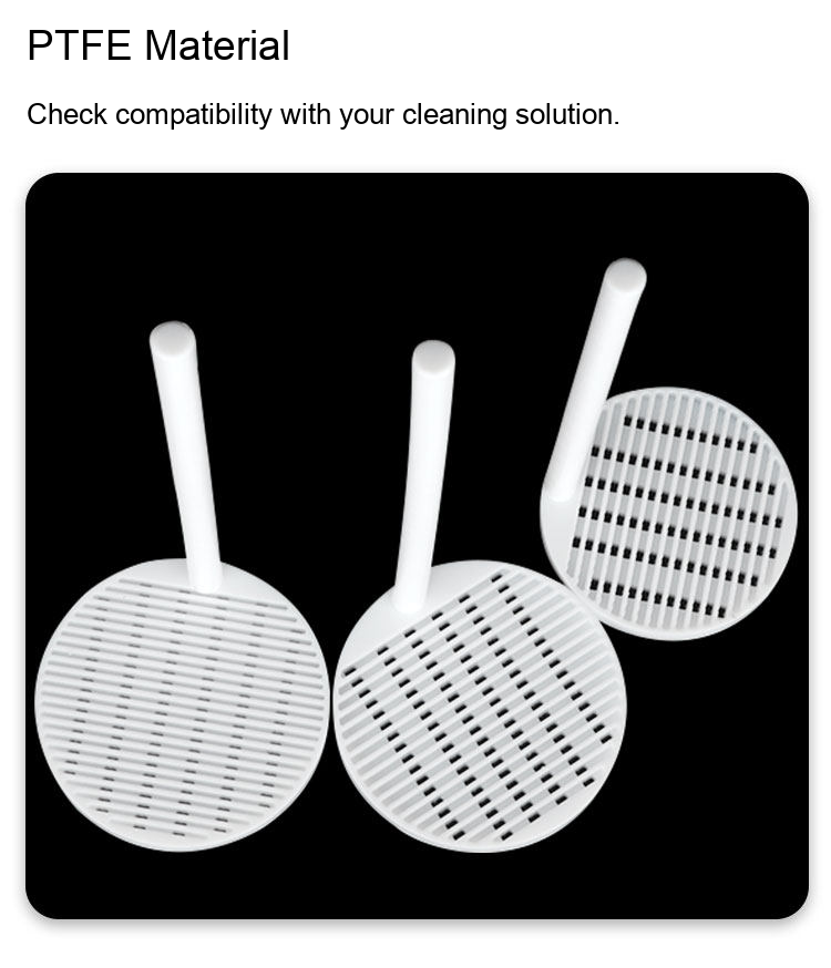 PTFE cleaning rack original detail 4: original product photograph in English