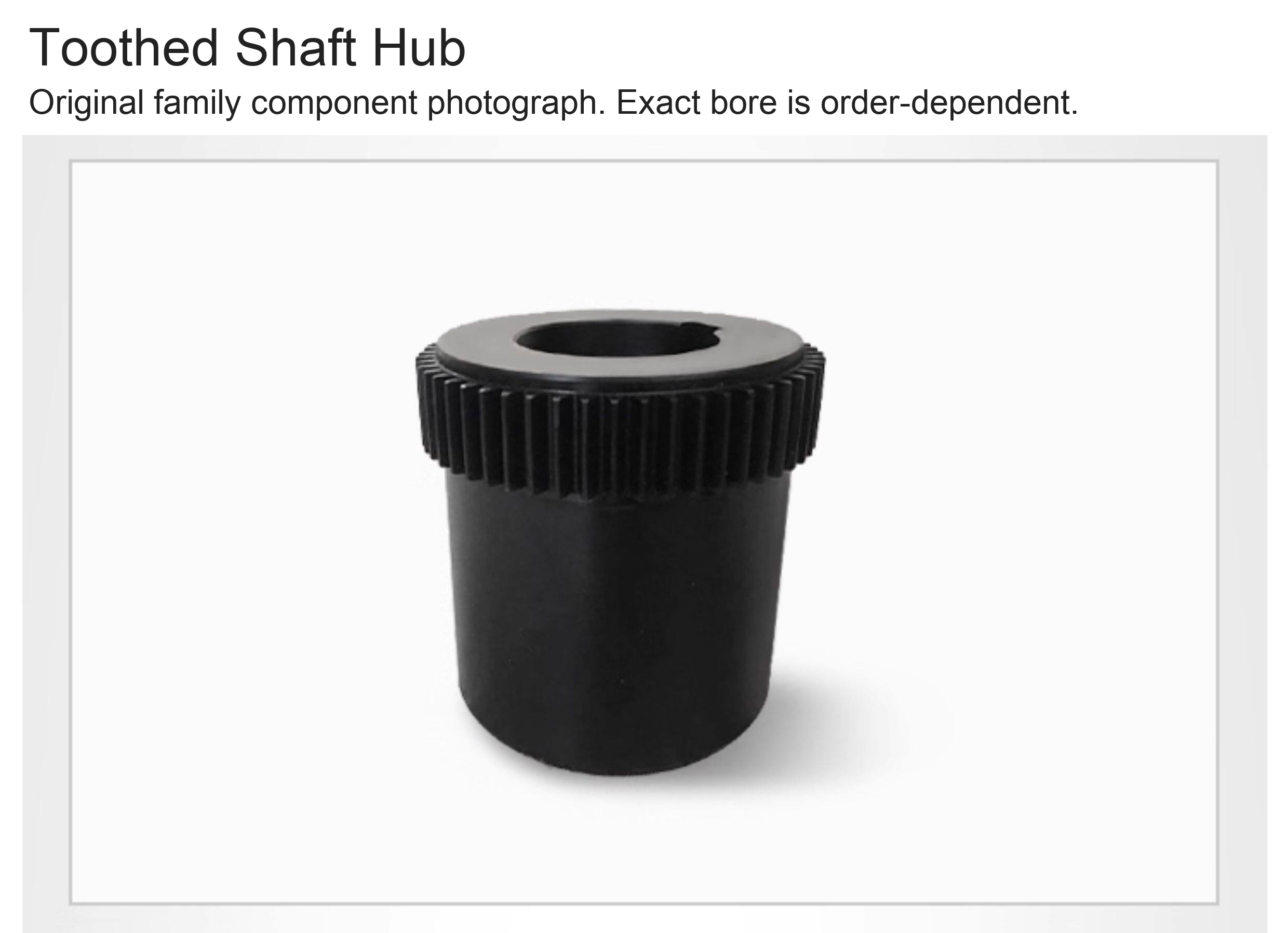 GIICL original gear coupling detail 6: original product photograph in English