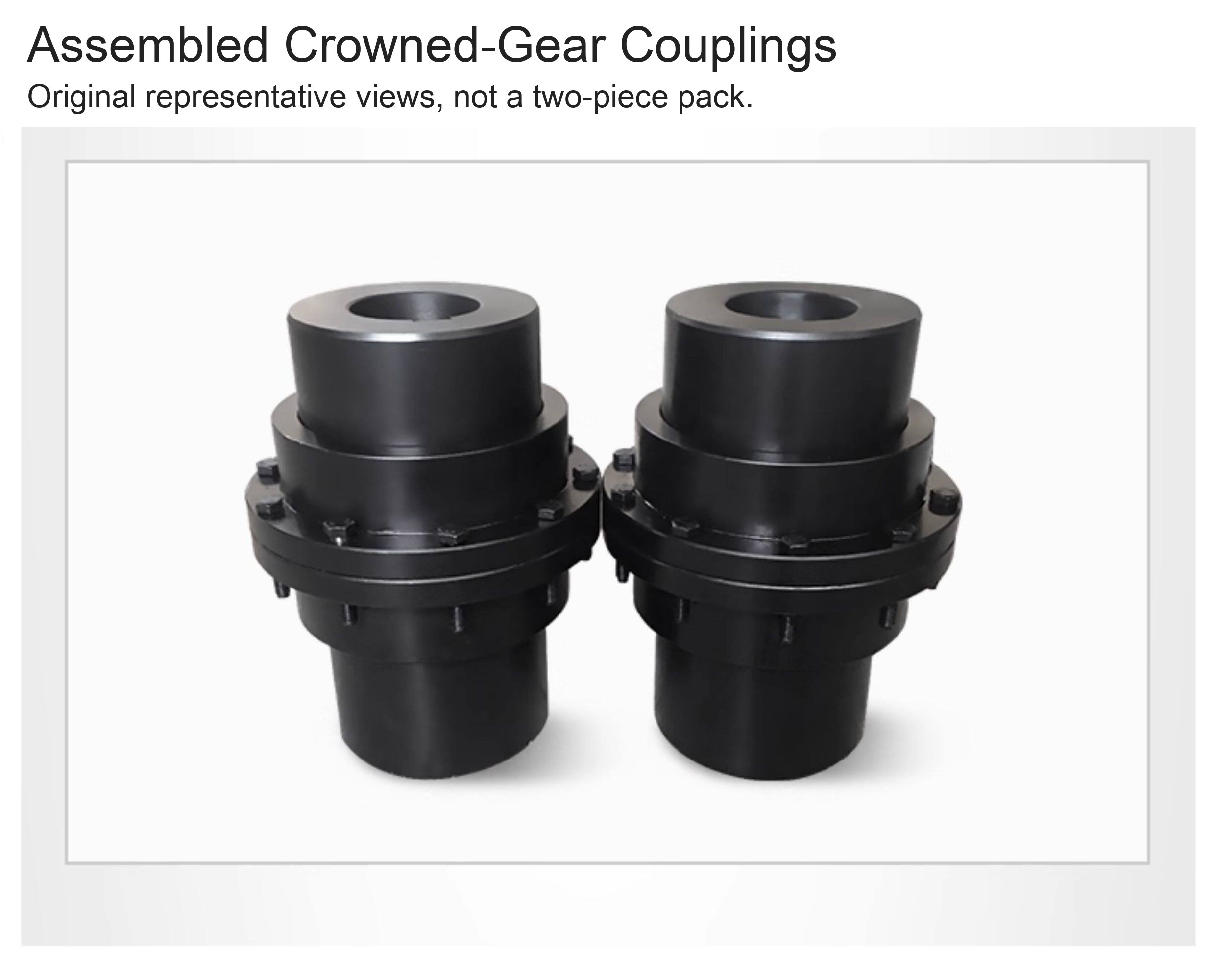 GIICL original gear coupling detail 8: original product photograph in English