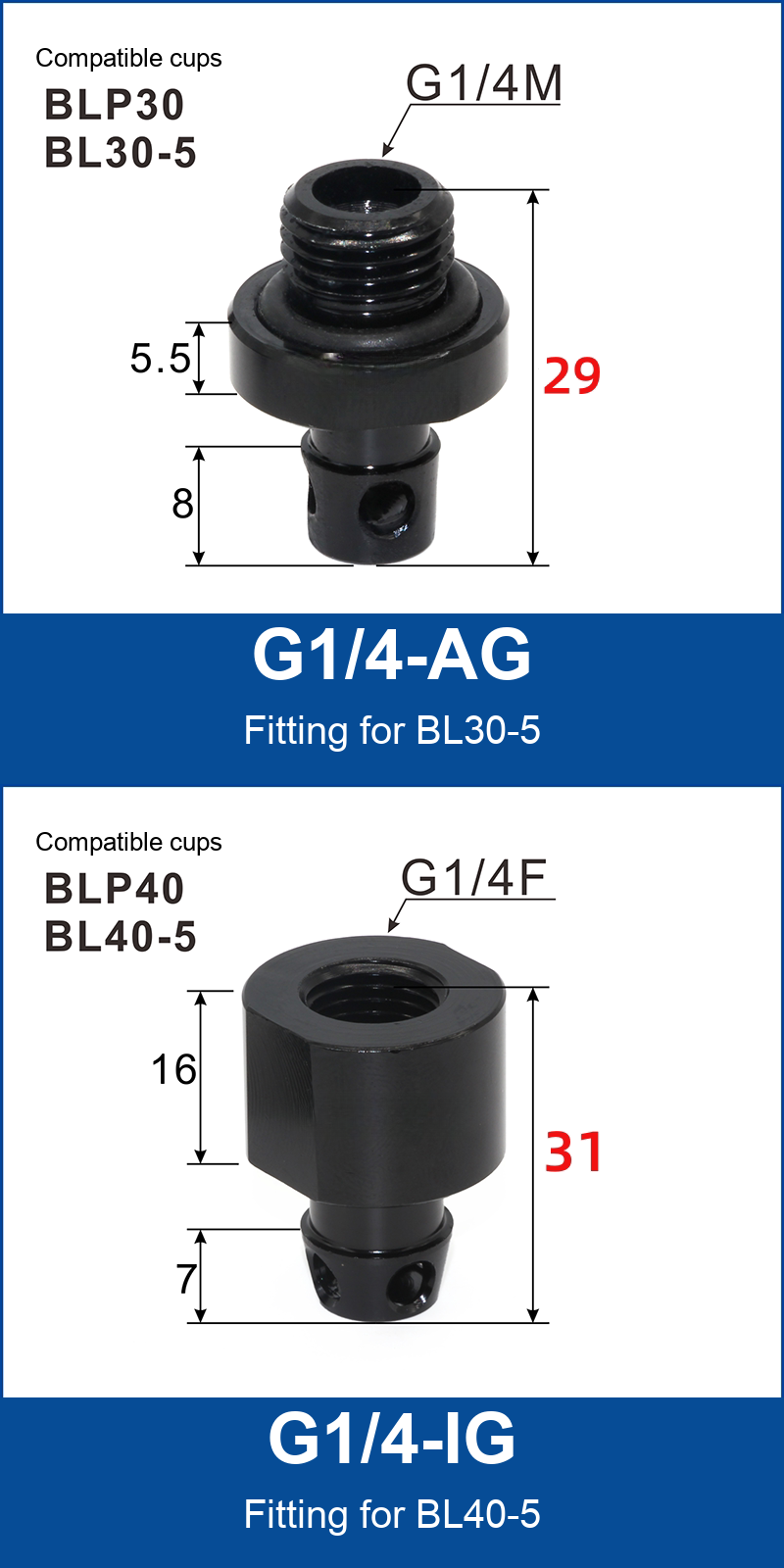detail 13 BL cup product specifications and reference