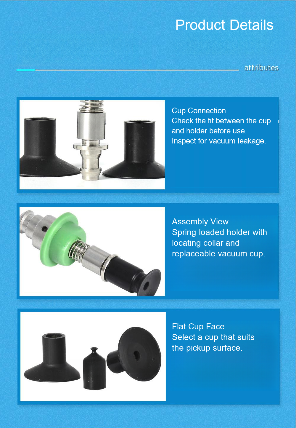 JKXP ZPG detail 15 closeups: original product photographs and engineering drawings in English