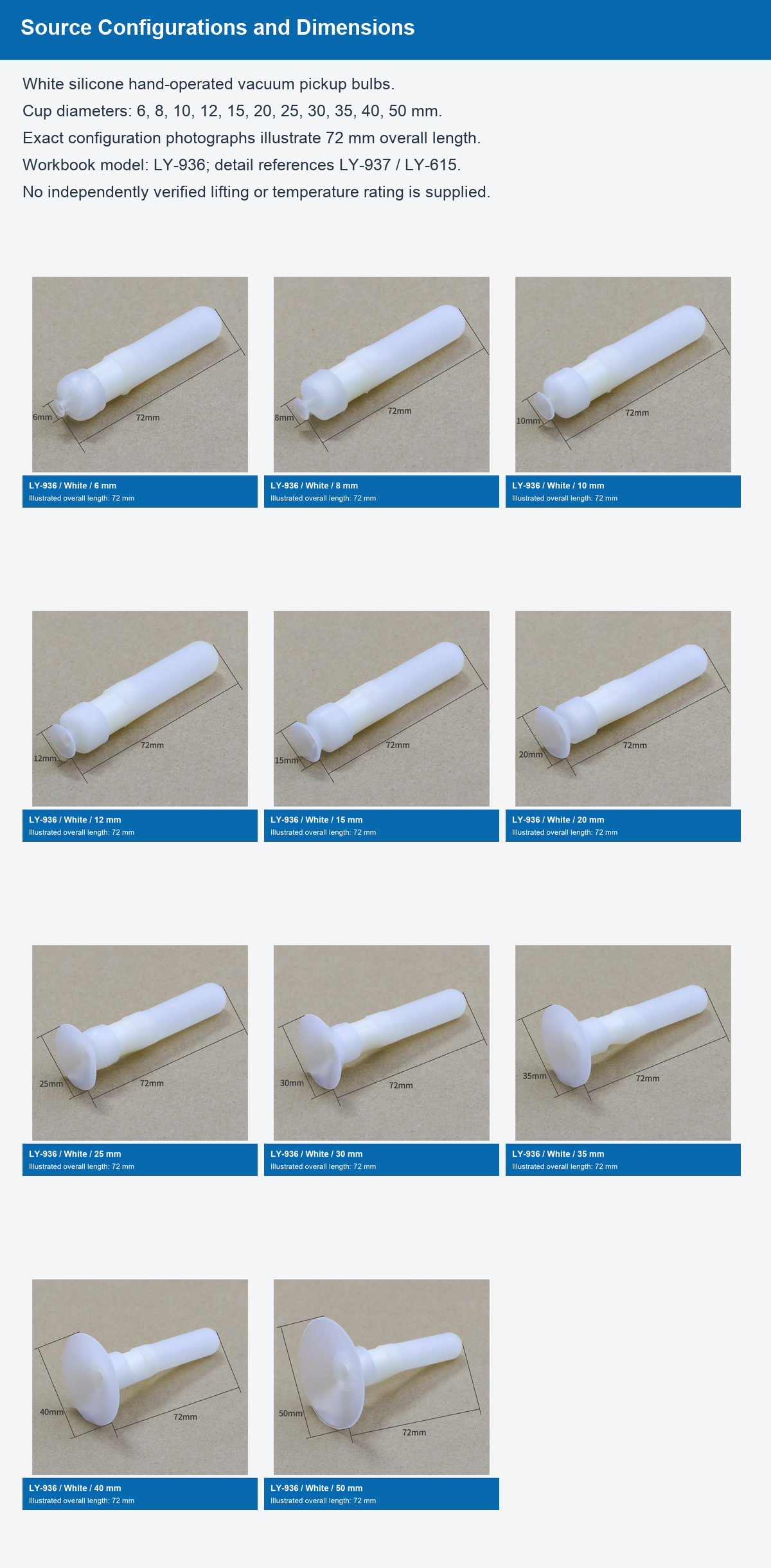 LY-936 White Manual Vacuum Pickup Bulbs, 6-50 mm - detail-configurations.png