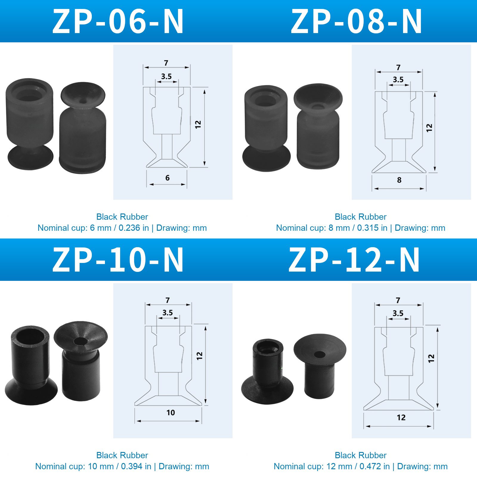 JKXP ZPG detail drawings 02: original product photographs and engineering drawings in English