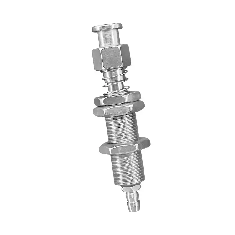 Tianxing Robot Vacuum Suction Cup Fitting M10/M12 Extend Thread Top Air Intake Sucker Buffer Connecting Rod Automation Tools-BOLTTE