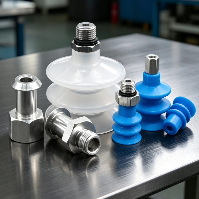 FG Series Triple-Bellows Vacuum Suction Cups & Fittings