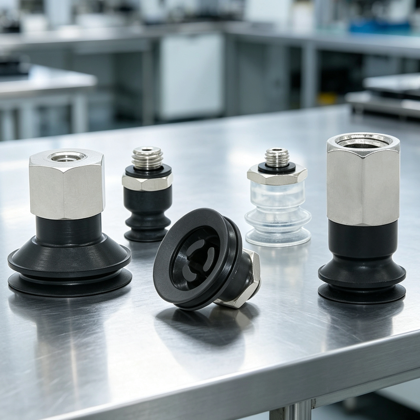 ZP3 Mini Vacuum Cups with A5/B5 M5 Mounts, 4–16 mm