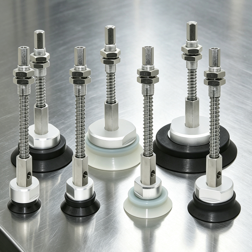 ZPX-H Heavy-Duty Single-Layer Vacuum Cups with Spring Buffer Mounts — 32–125 mm