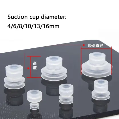 Pneumatic Vacuum Suction Cup Auto Sucker Silicone/NBR Nozzle Double Layers ZP3 Injection Molding Machine Manipulator Accessory-BOLTTE