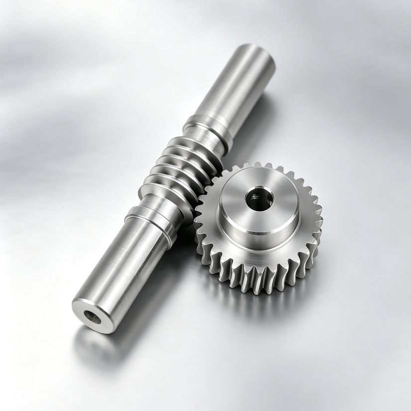 Steel Worm Gear and Worm Shaft Sets — Module 1–5, 15–100 Teeth