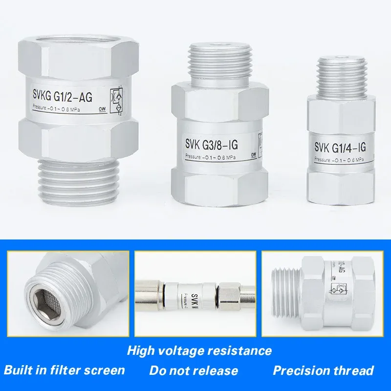 Vacuum logic valve SVKG safety valve check valve SVK-G1/8xG1/4/G3/8xG1/2-IG-AG suction cup-BOLTTE