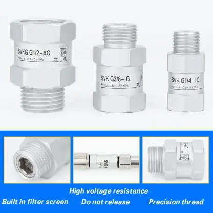Vacuum logic valve SVKG safety valve check valve SVK-G1/8xG1/4/G3/8xG1/2-IG-AG suction cup-BOLTTE