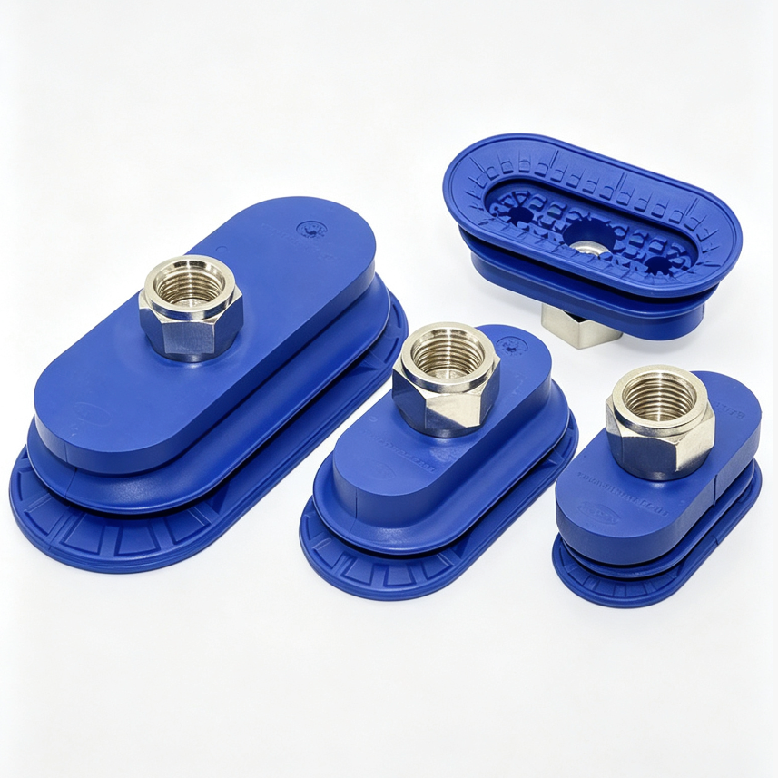 SAOB Double-Layer Oval Nitrile Rubber Vacuum Suction Cups