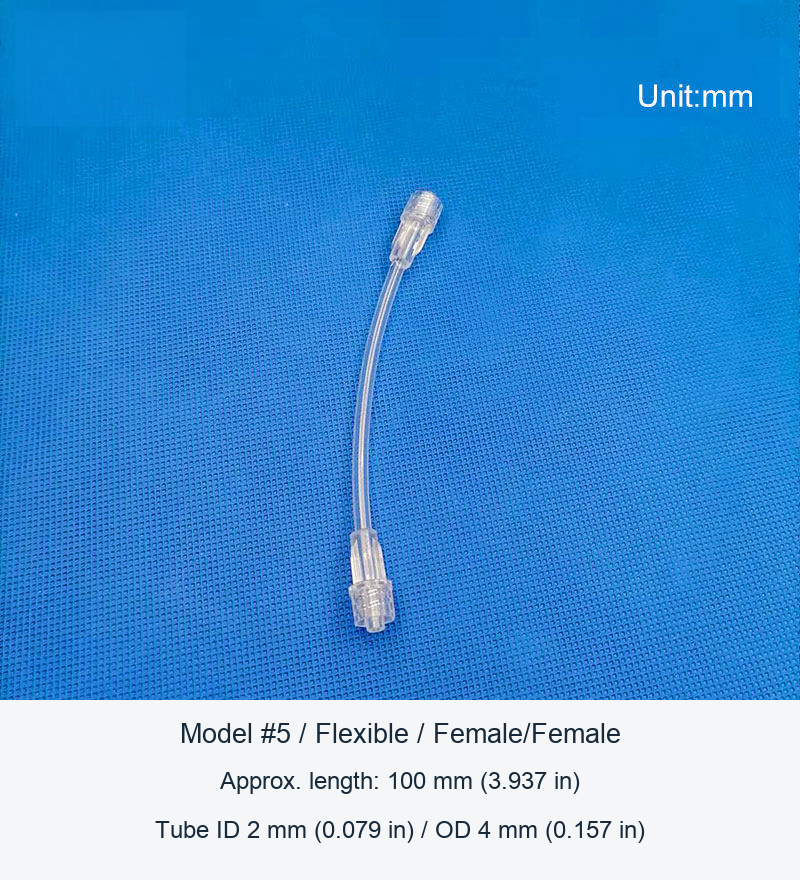 Plastic Tubing Extension Assemblies, 70-300 mm, and Separate Clear Adapter original product view 5