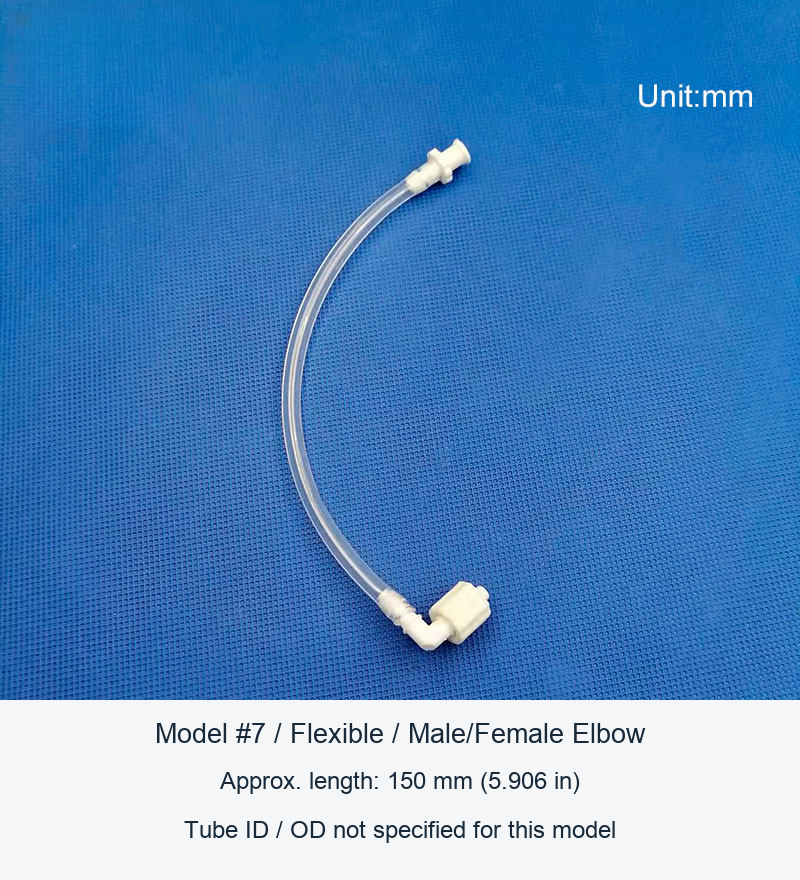 Plastic Tubing Extension Assemblies, 70-300 mm, and Separate Clear Adapter original product view 7