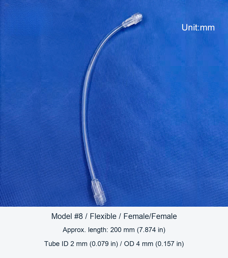 Plastic Tubing Extension Assemblies, 70-300 mm, and Separate Clear Adapter original product view 8