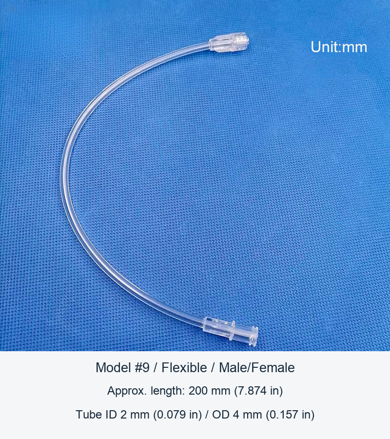 Plastic Tubing Extension Assemblies, 70-300 mm, and Separate Clear Adapter original product view 9