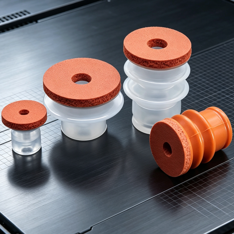 Red Foam Vacuum Suction Cups for Robotic Grippers | SP, DP & MP Series