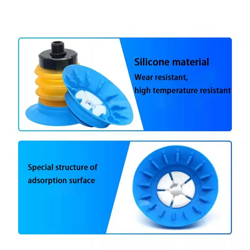 BG Series Pneumatic Vacuum Suction Cup Soft Bag Sucker BG25/34/41/48/63 for Injection Molding Machine Automation Tools-BOLTTE