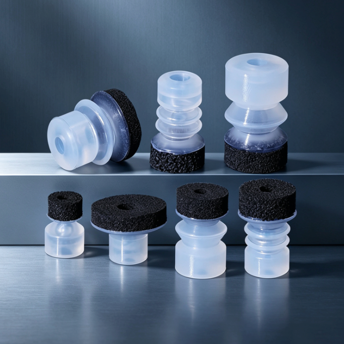 Small-Head Black Foam Vacuum Suction Cups | SP, DP & MP