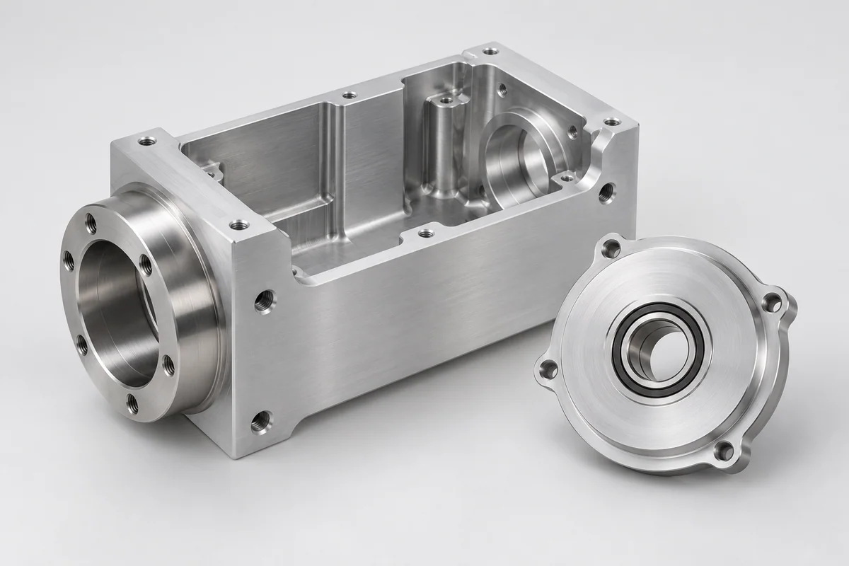 Illustrative cnc-housings-covers-flanges category render, not a supplied customer part
