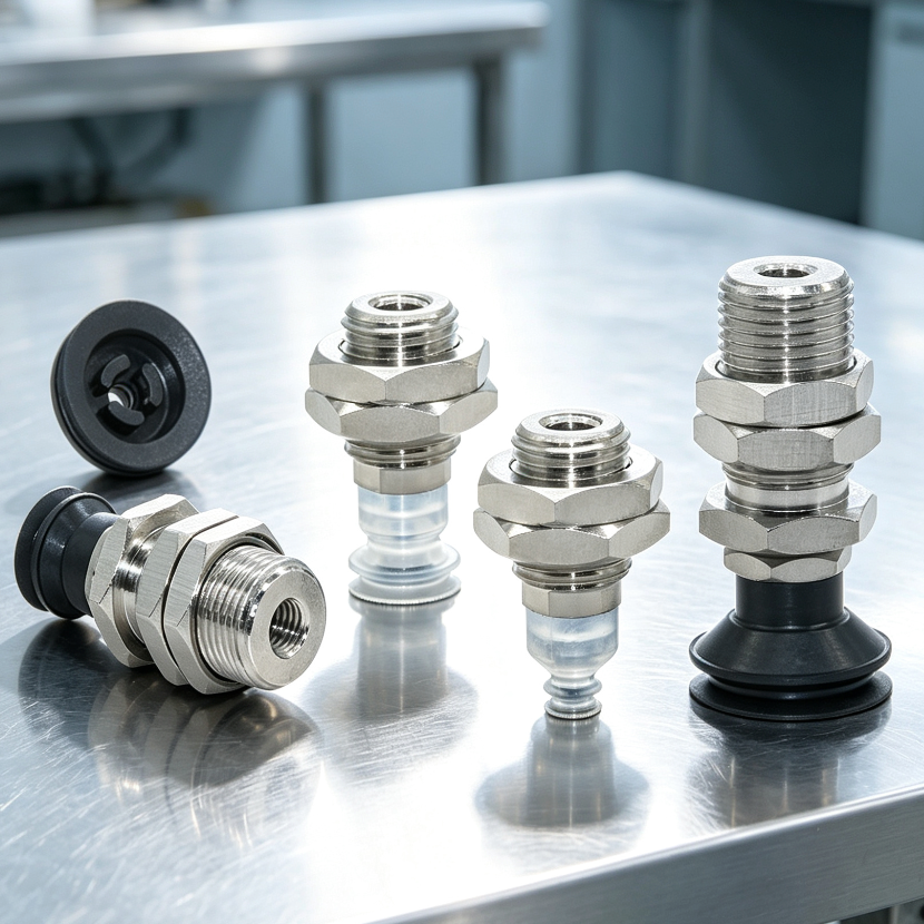 ZP3-T Vacuum Cups with A10/A12 Mounting Base — 4–16 mm