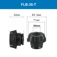 BOLTTE FLB-35-T Quick-Lock Paper Core End Plug - 35 mm Bore