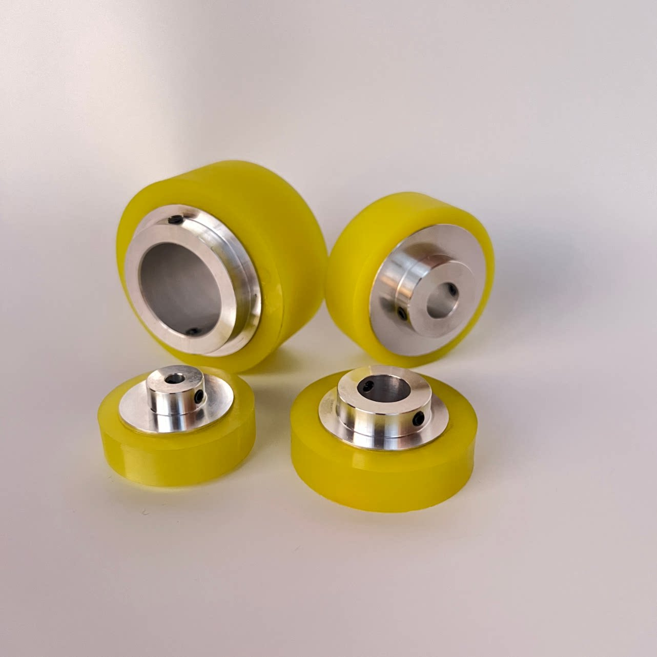 Polyurethane Flat-Tread Measuring and Drive Wheels, Protruding Hubs series photograph