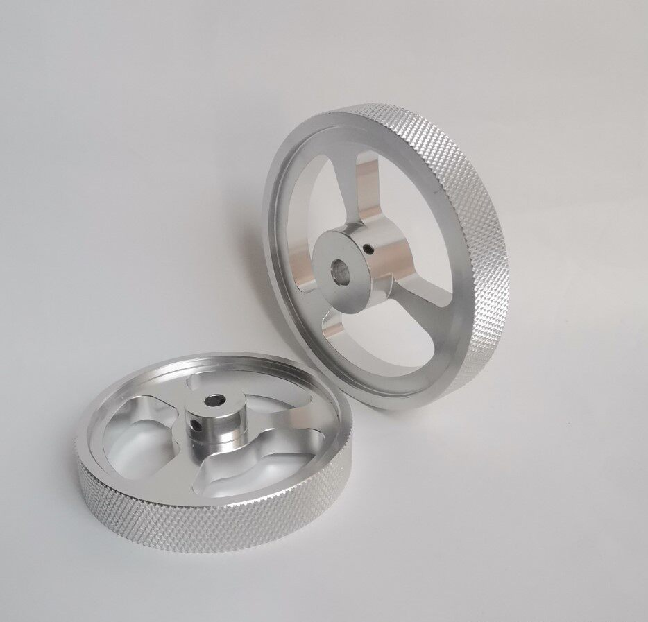Knurled Metal Encoder Measuring Wheels, Aluminum and Steel original product view 7