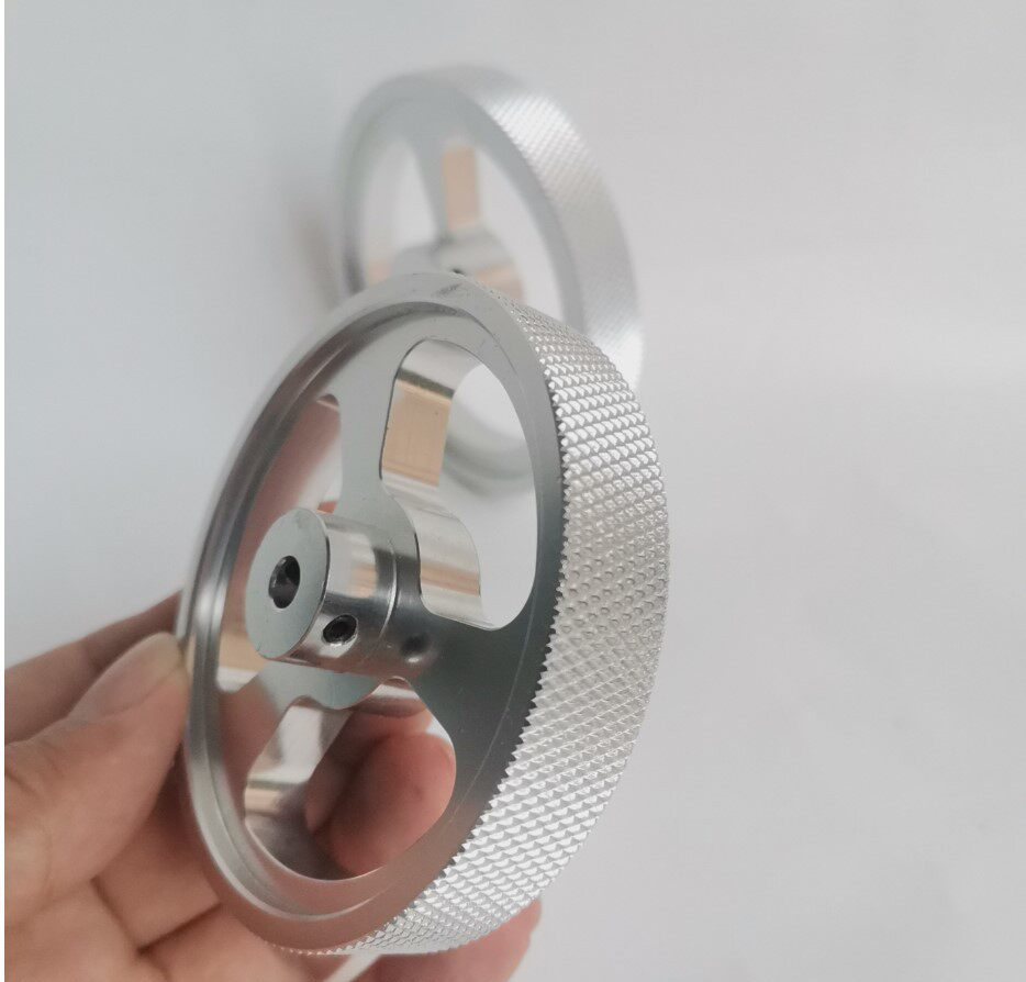 Knurled Metal Encoder Measuring Wheels, Aluminum and Steel original product view 3