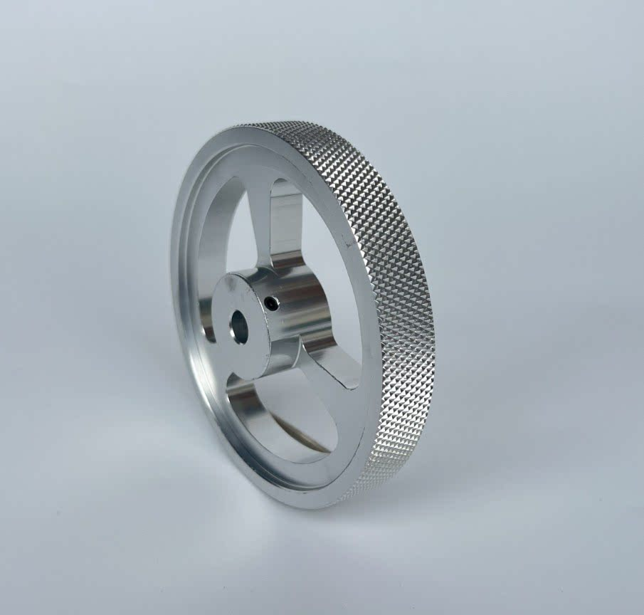 Knurled Metal Encoder Measuring Wheels, Aluminum and Steel original product view 2