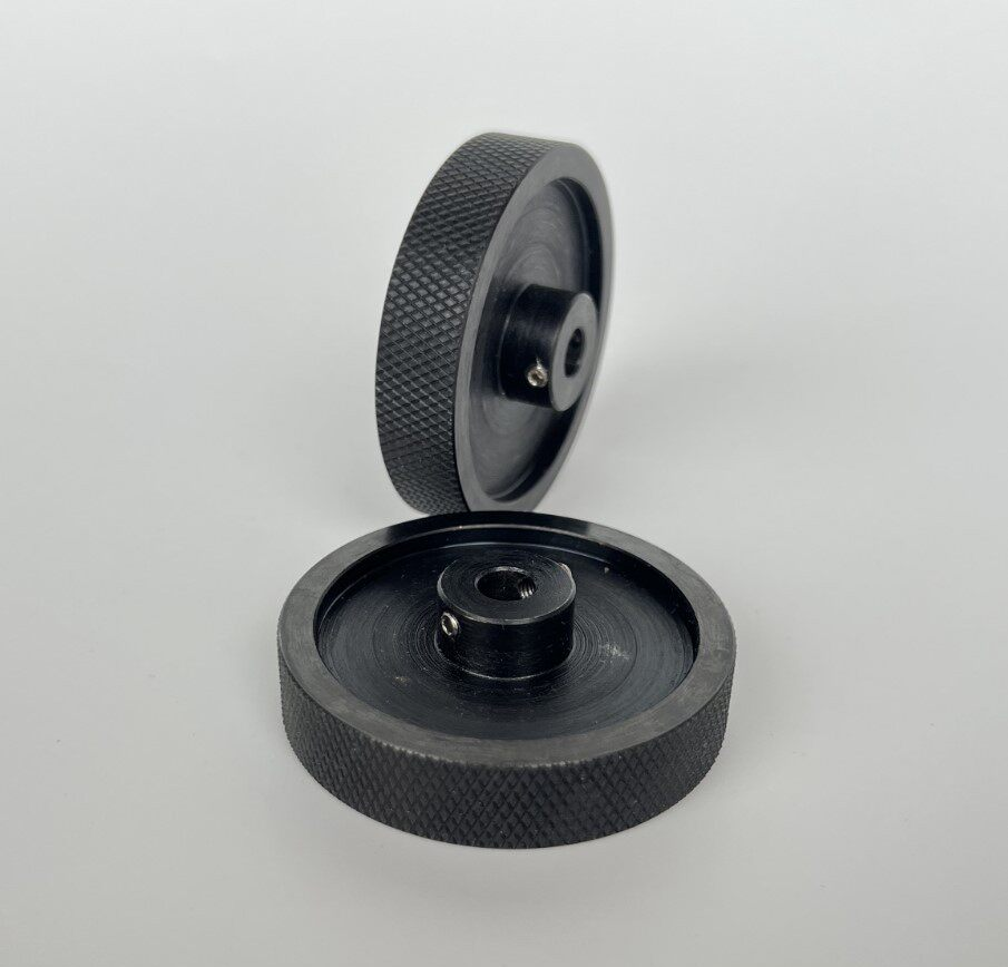 Knurled Metal Encoder Measuring Wheels, Aluminum and Steel original product view 6