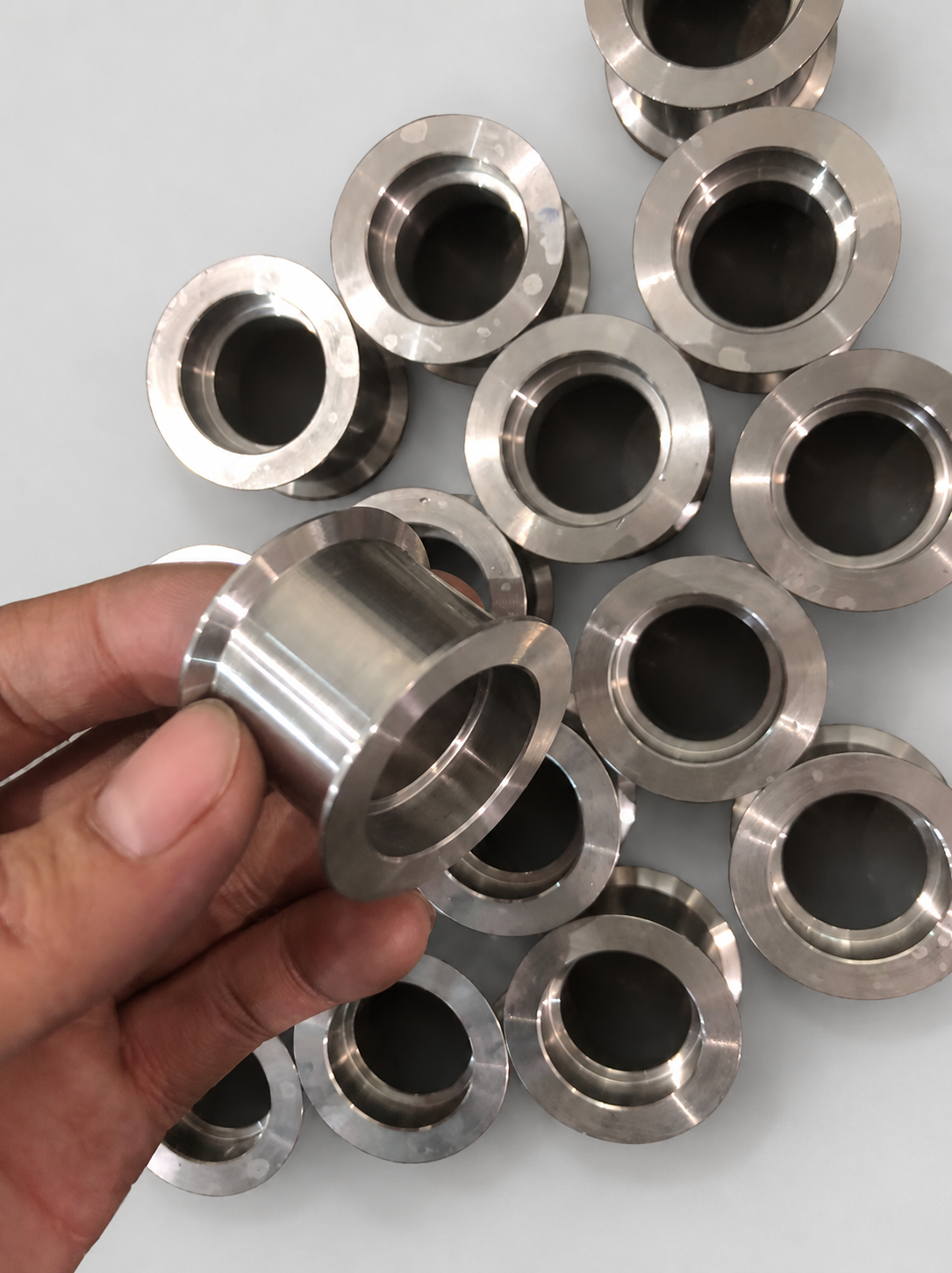 Original shouldered locating-bushing reference photograph — custom made-to-drawing reference